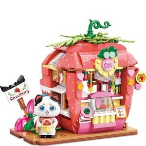 Keepplay Strawberry Kitty building blocks set